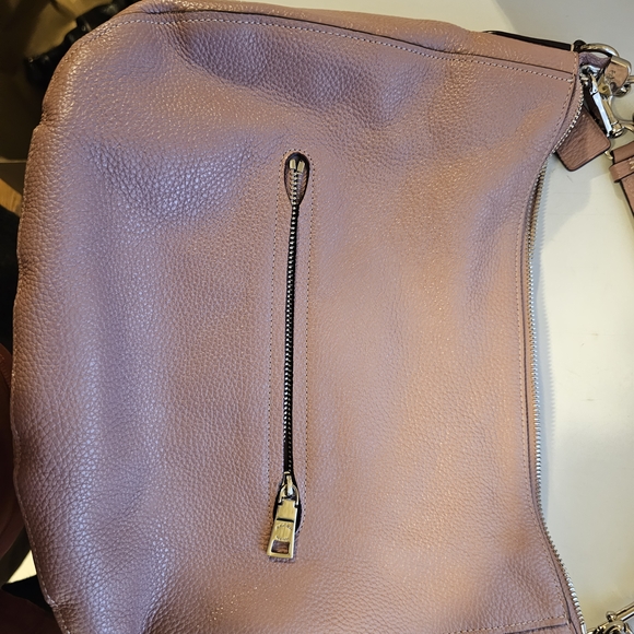 Coach Pink Leather Shoulder Bag - Picture 2 of 5